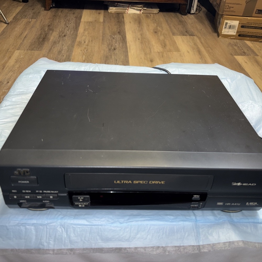 JVC HR-A41U Ultra Spec Drive 4 Head VHS VCR Parts Repair Tape Stuck